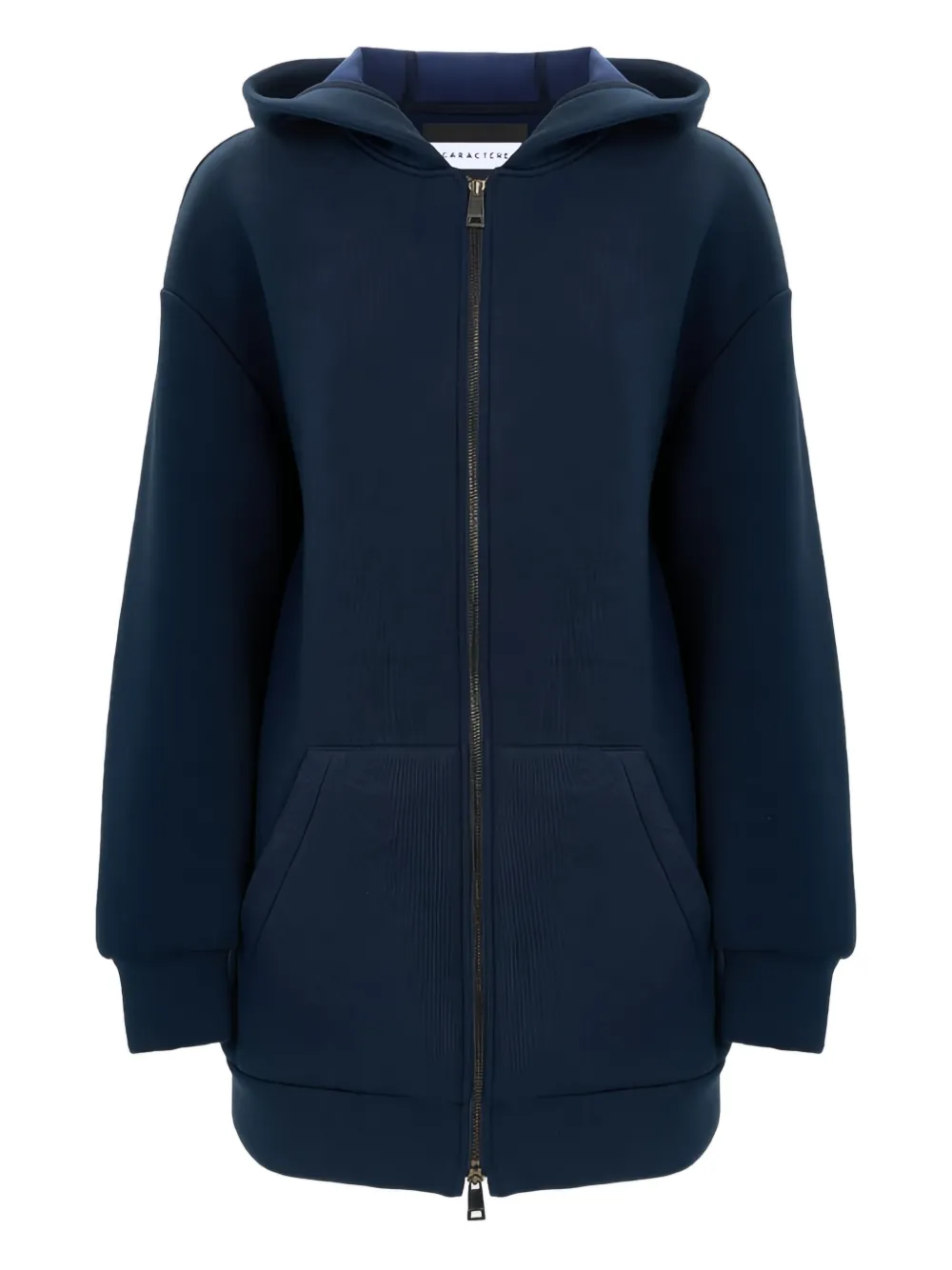 Caractère jersey hoodie - Blauw