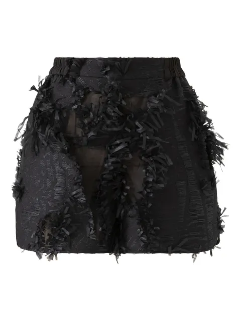 HUI MILANO fringed shorts