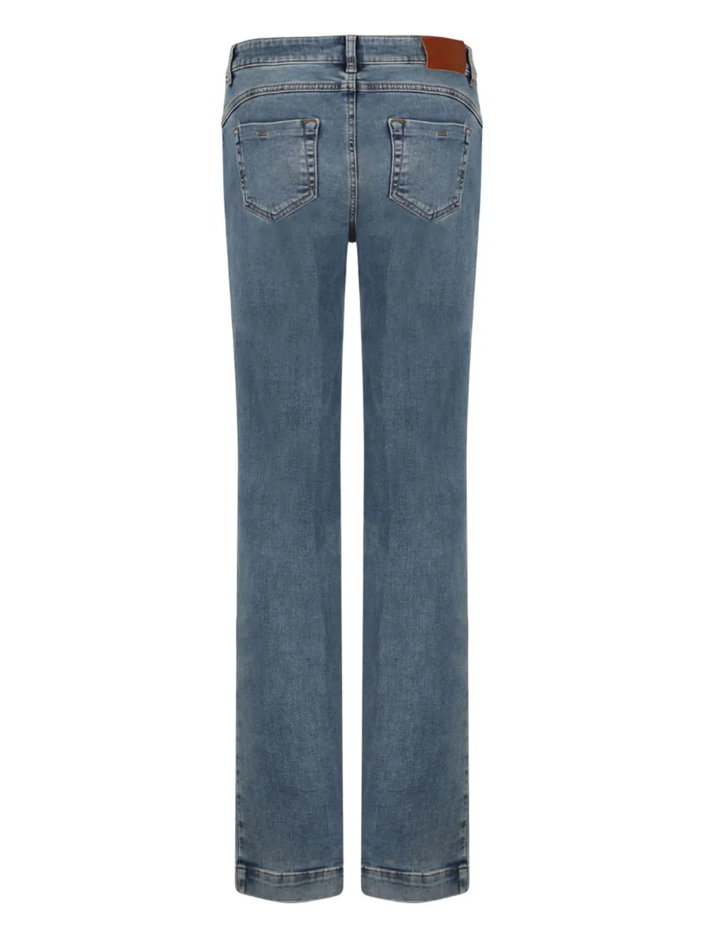 Caractère logo-patch jeans - Blauw