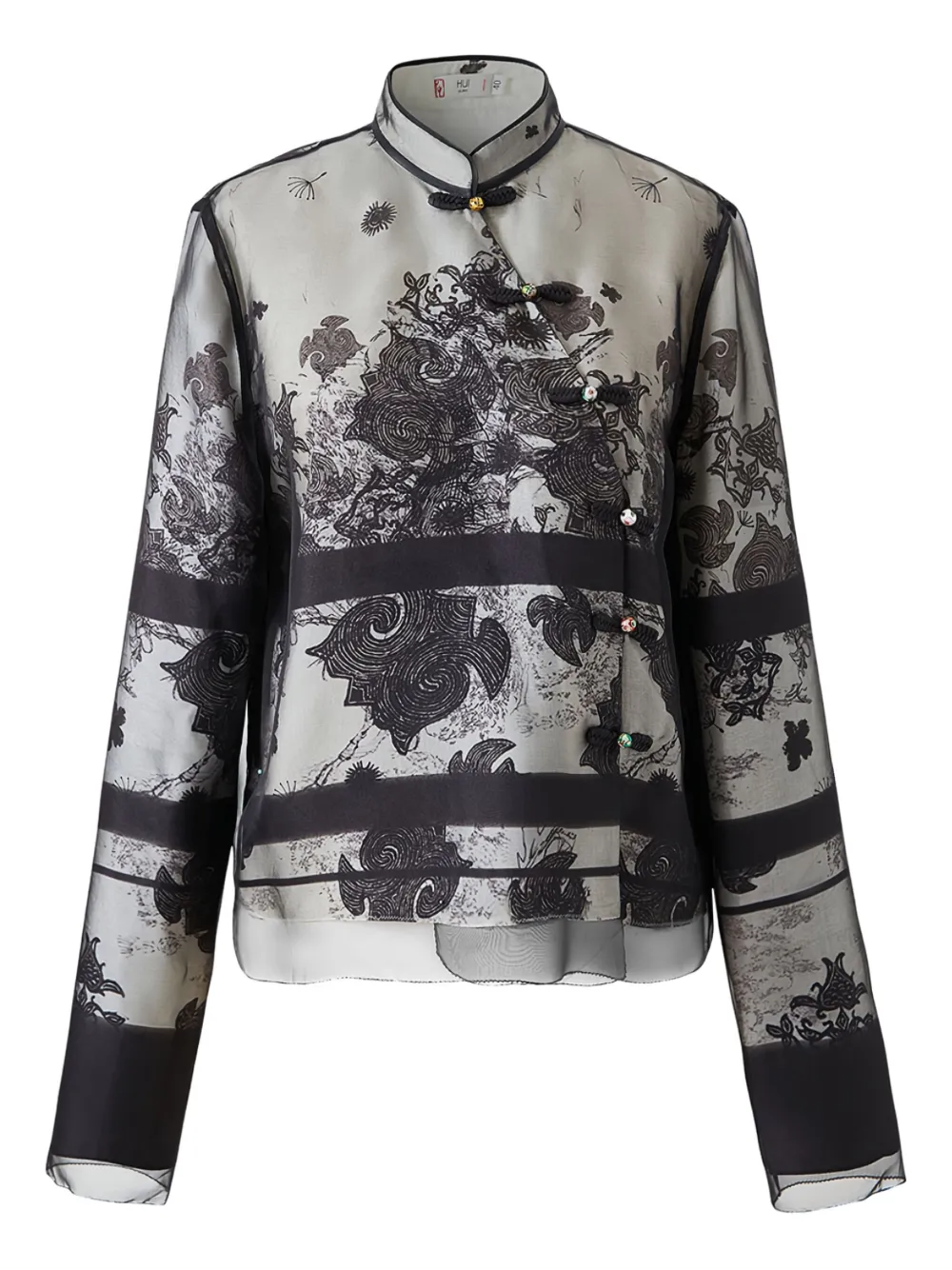 floral-print jacket
