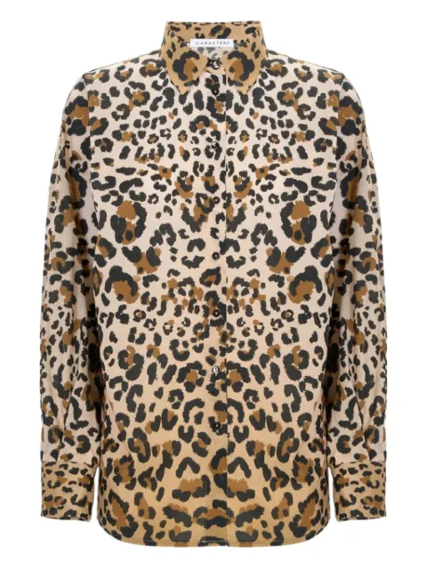 Caractère animal-print shirt