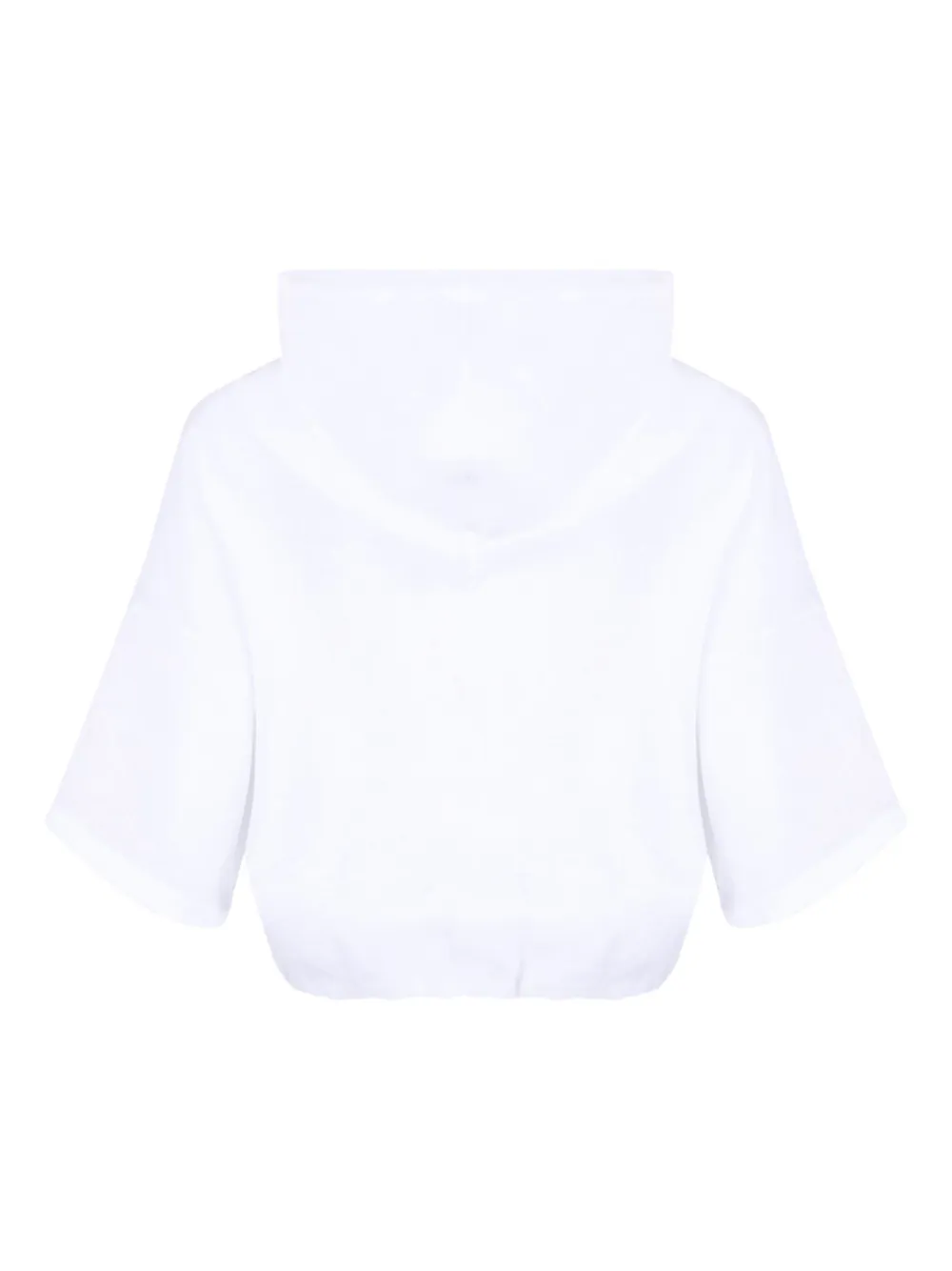 Gran Sasso cropped hoodie - Wit