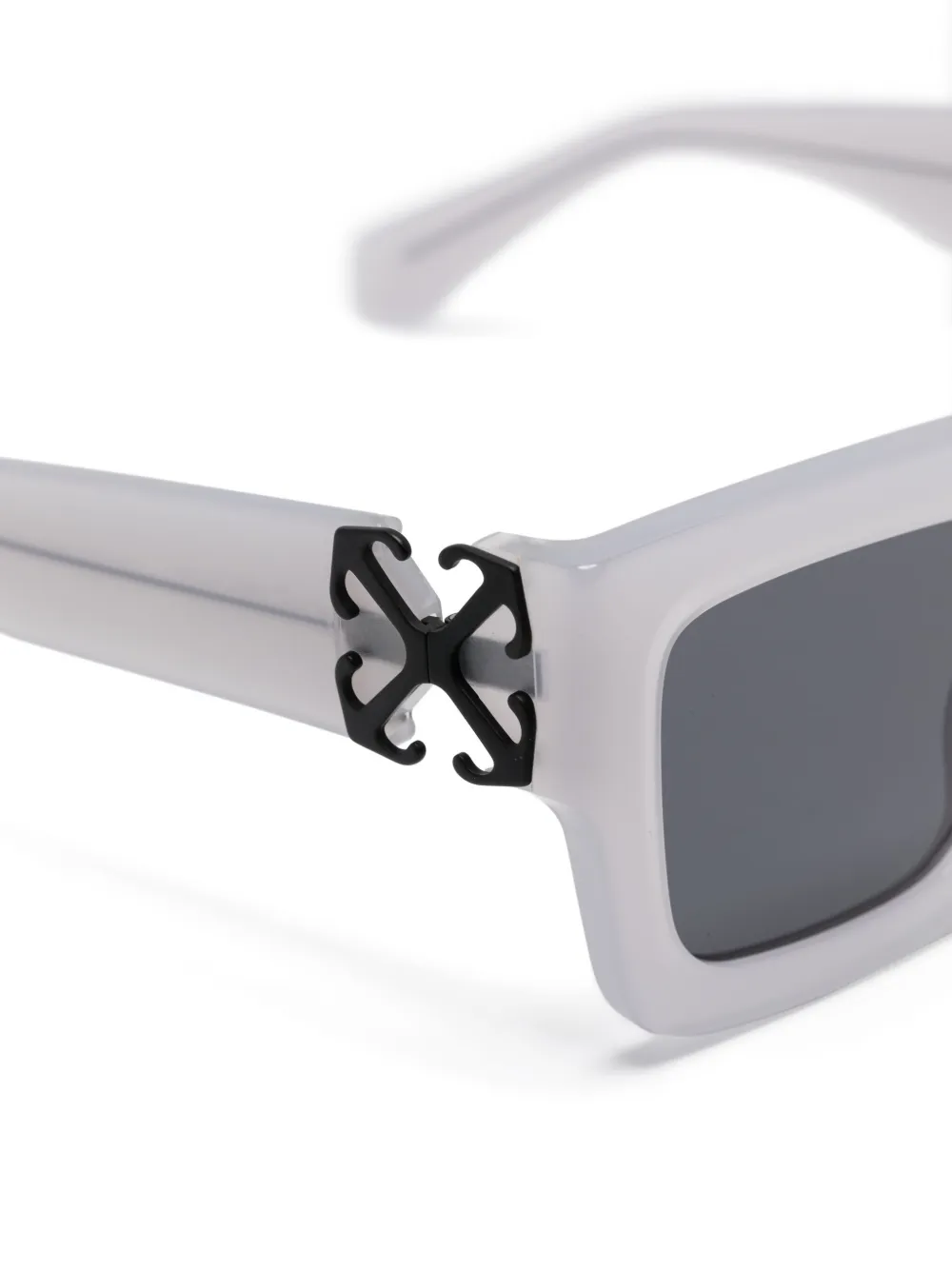 Off-White Eyewear Zonnebril met vierkant montuur Grijs
