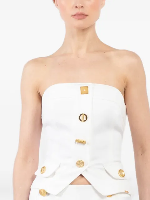 Françoise top con botones decorativos