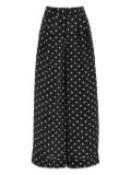 Françoise polka-dot palazzo pants - Black
