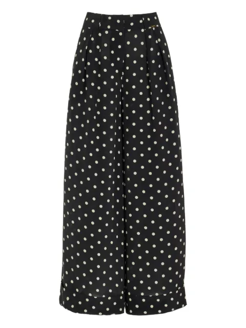 Françoise pantalones palazzo con estampado de lunares