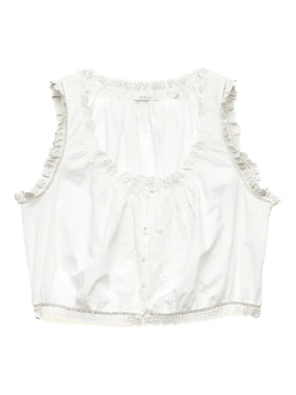 Dôen Traveler Blouse in White