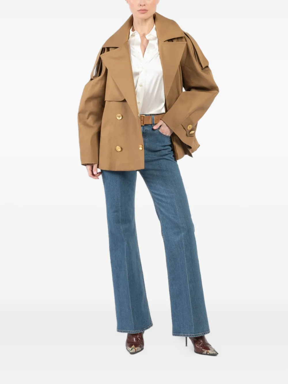 Françoise cropped trench coat | Trench Coats & Raincoats | Image 2