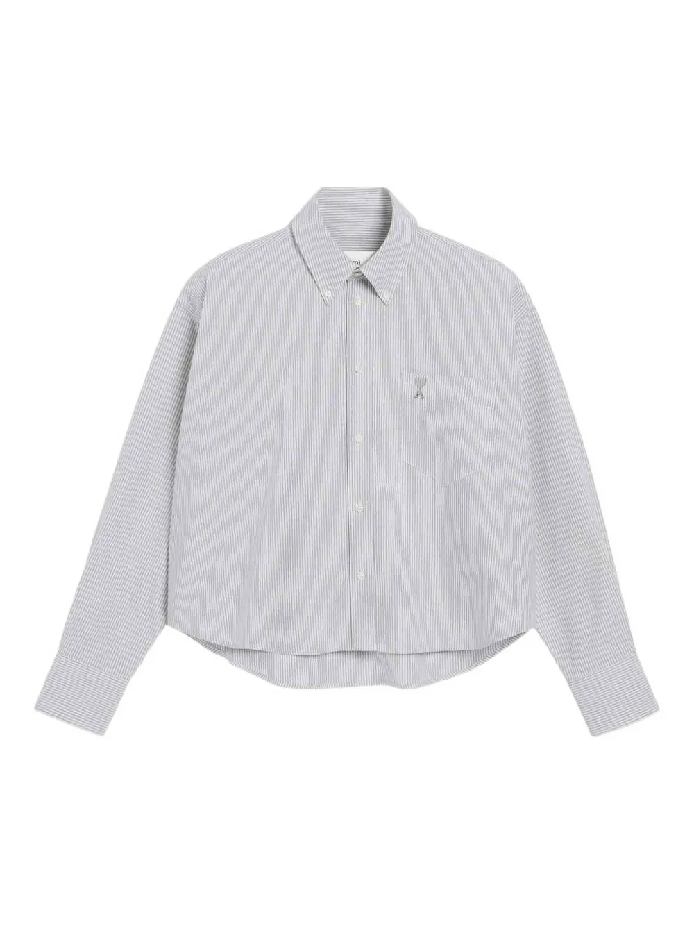 AMI Paris Cropped blouse Blauw