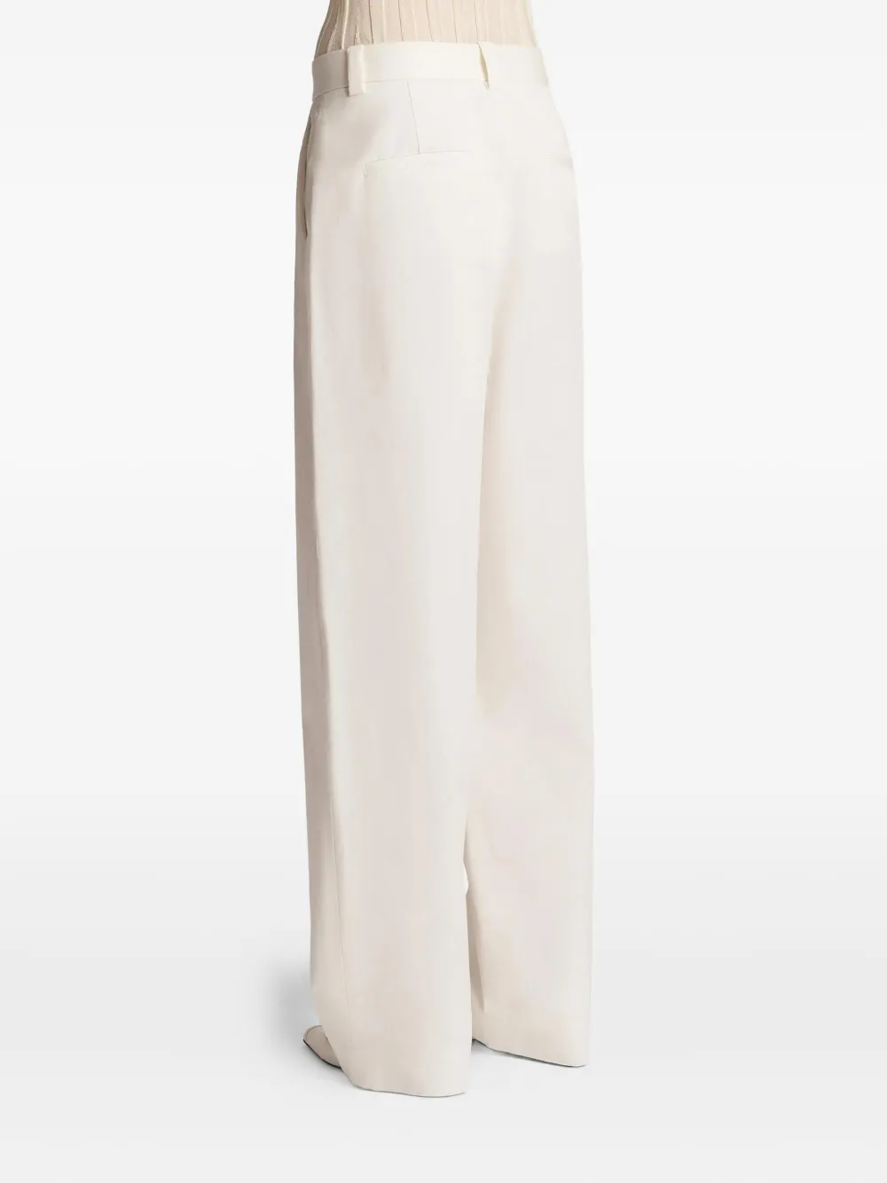 KHAITE Gari broek Beige