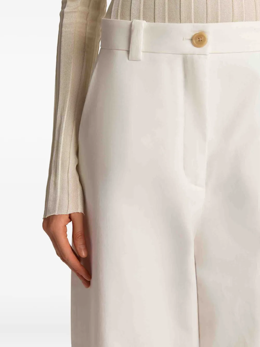 KHAITE Gari broek Beige