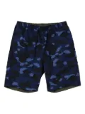 A BATHING APE® Camo Shark shorts - Blue
