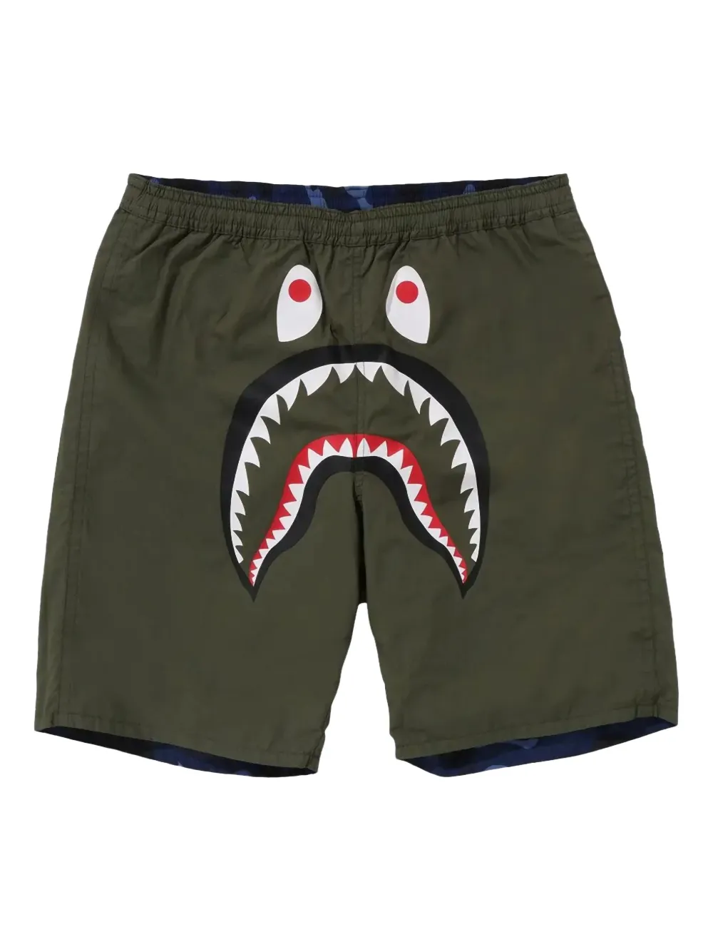 A BATHING APE Camo Shark shorts - Blauw