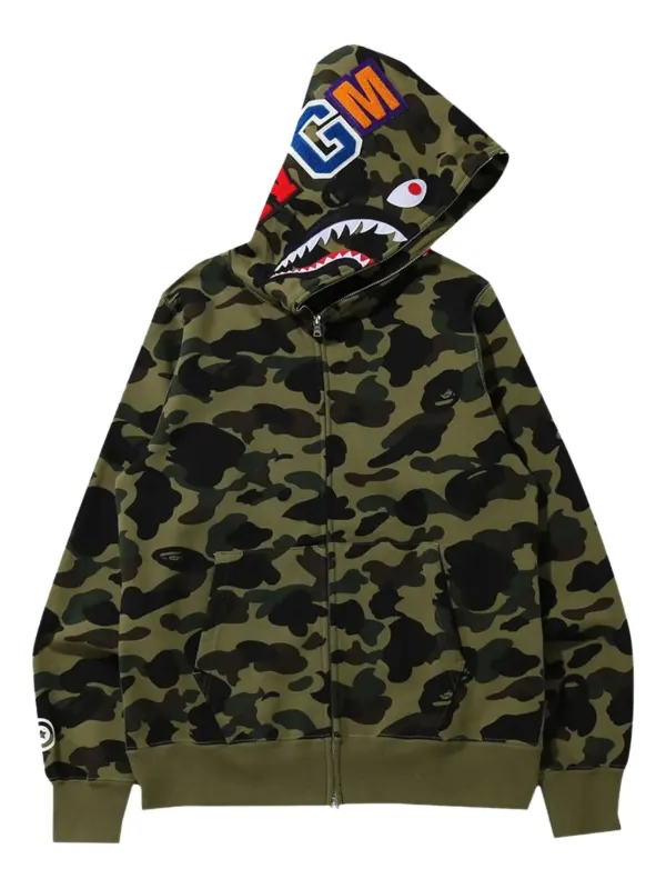 A BATHING APE® カモフラージュ パーカー | グリーン | FARFETCH JP