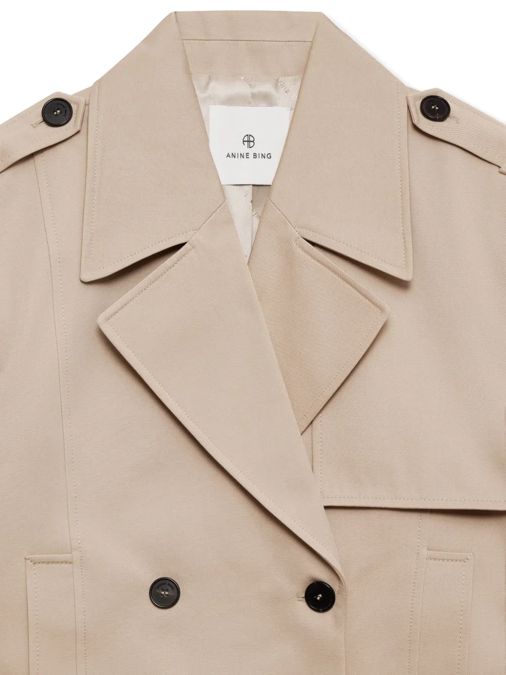 ANINE BING Greer double-breasted jacket Beige