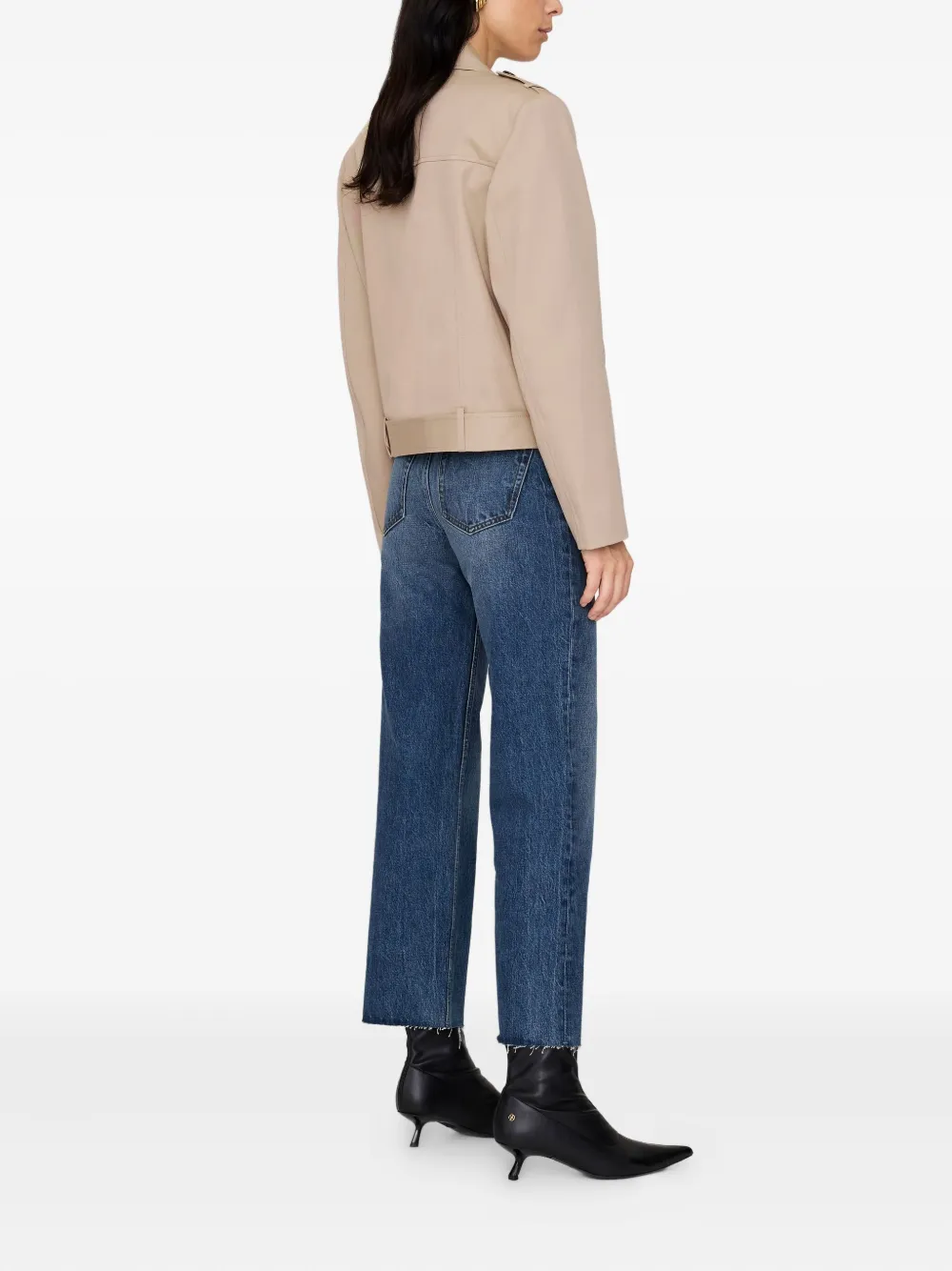 ANINE BING Greer double-breasted jacket Beige