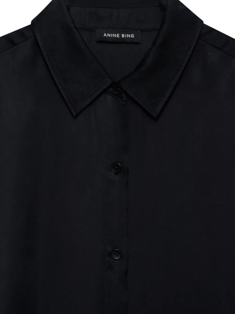 ANINE BING Essie blouse met knopen Zwart