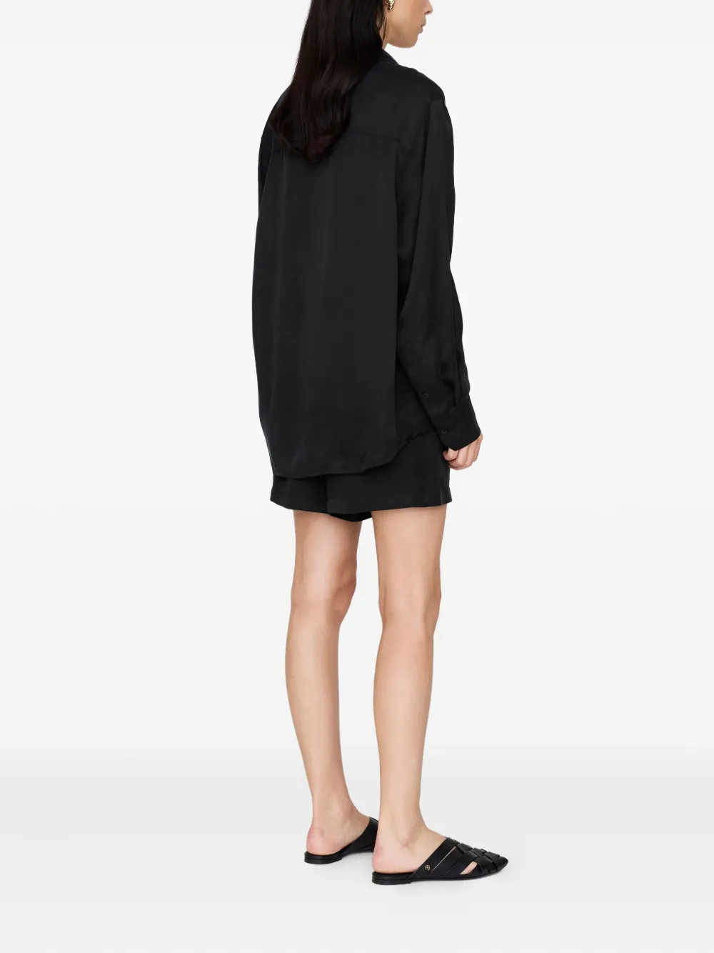 ANINE BING Essie blouse met knopen Zwart