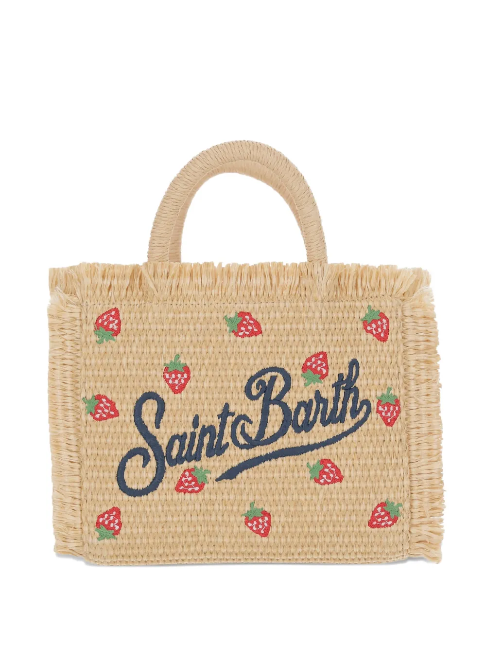 MC2 Saint Barth Shopper met geborduurd logo Beige