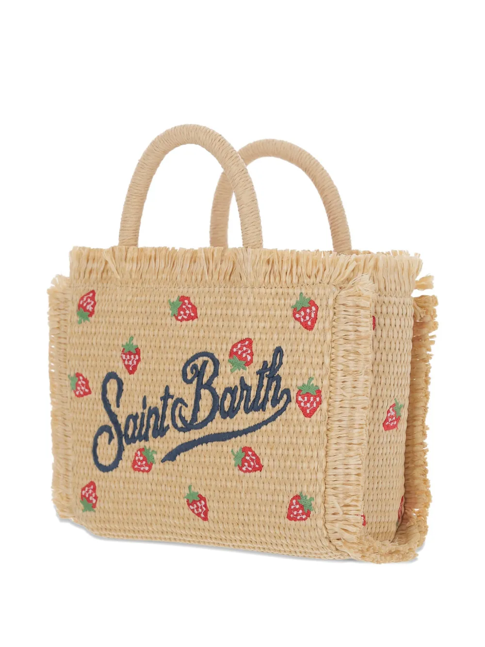 MC2 Saint Barth Shopper met geborduurd logo Beige