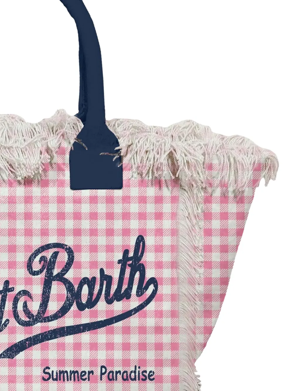 MC2 Saint Barth Kids Strandtas met logoprint - Roze