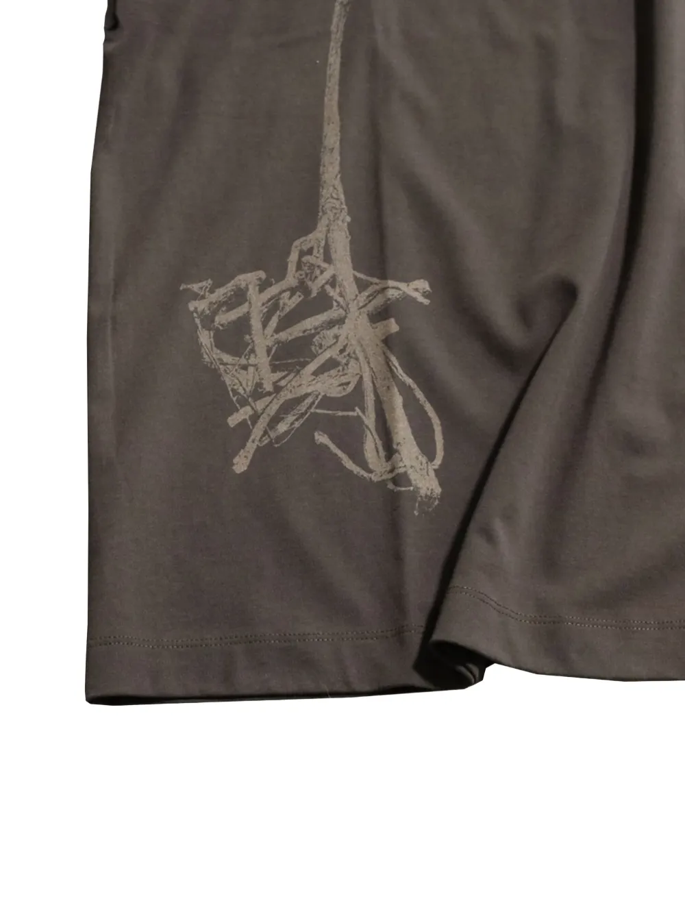 Ziggy Chen graphic-print T-shirt - Grijs