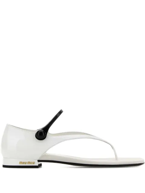 Miu Miu leather sandals