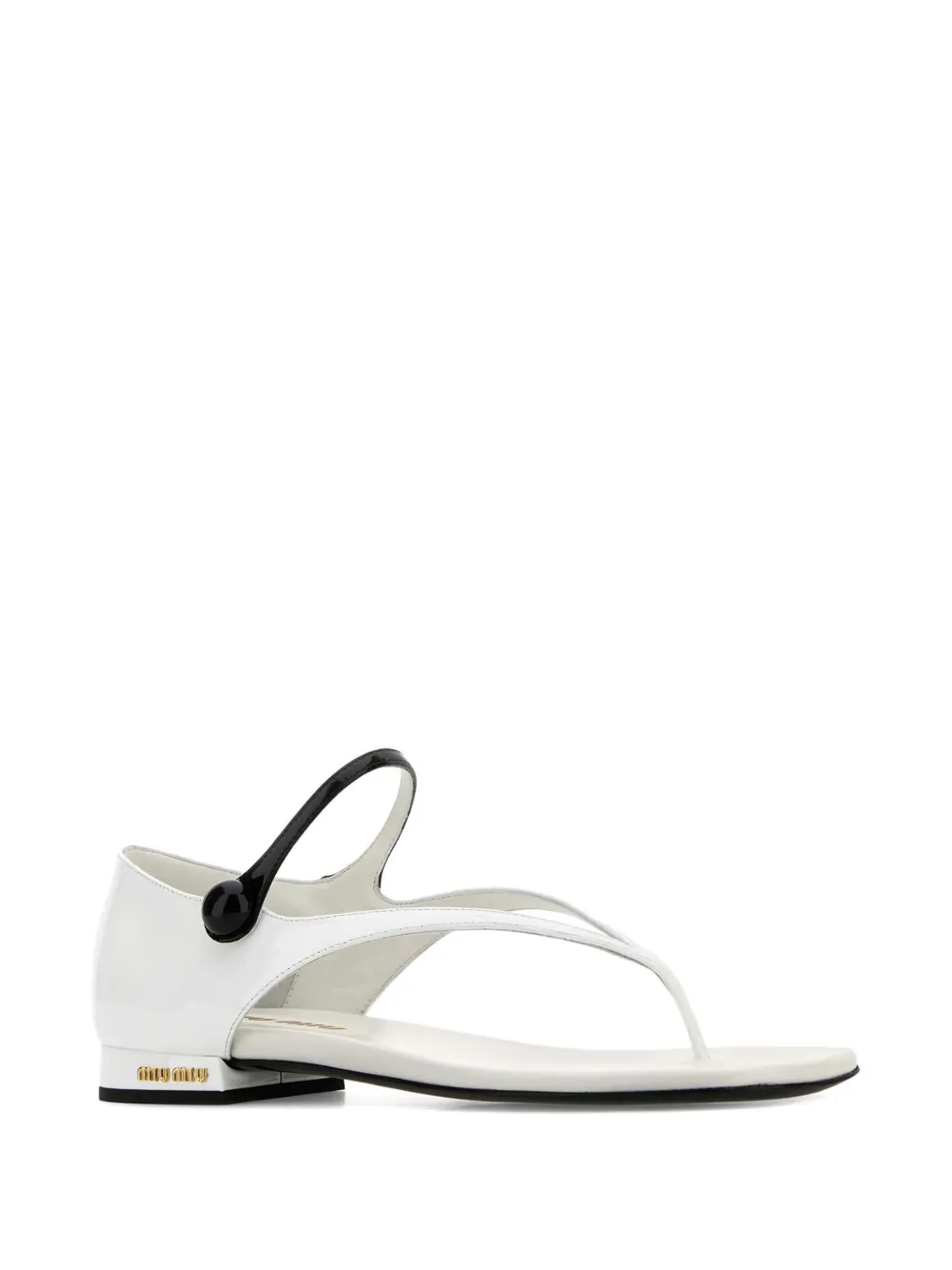 Miu Miu leather sandals - Wit