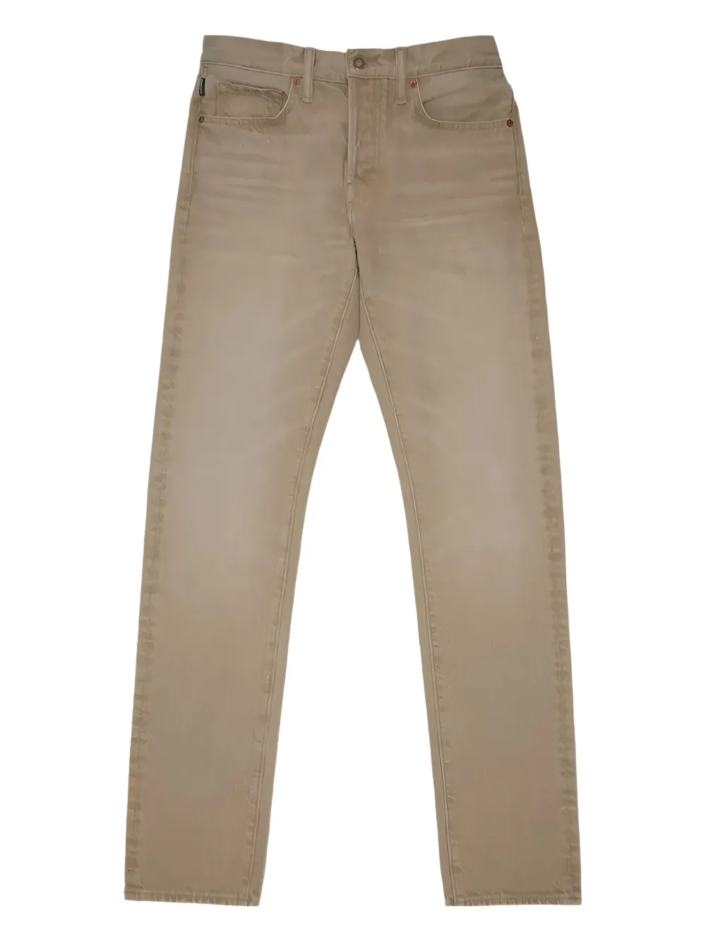TOM FORD Jeans met logopatch - Beige