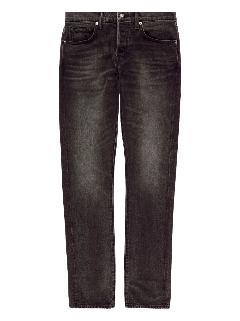 Zegna jean en coton à coupe slim | noir | Image 1