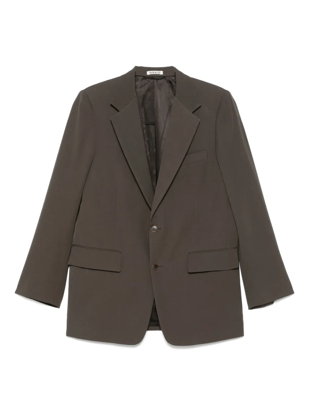 Auralee Wollen blazer Bruin