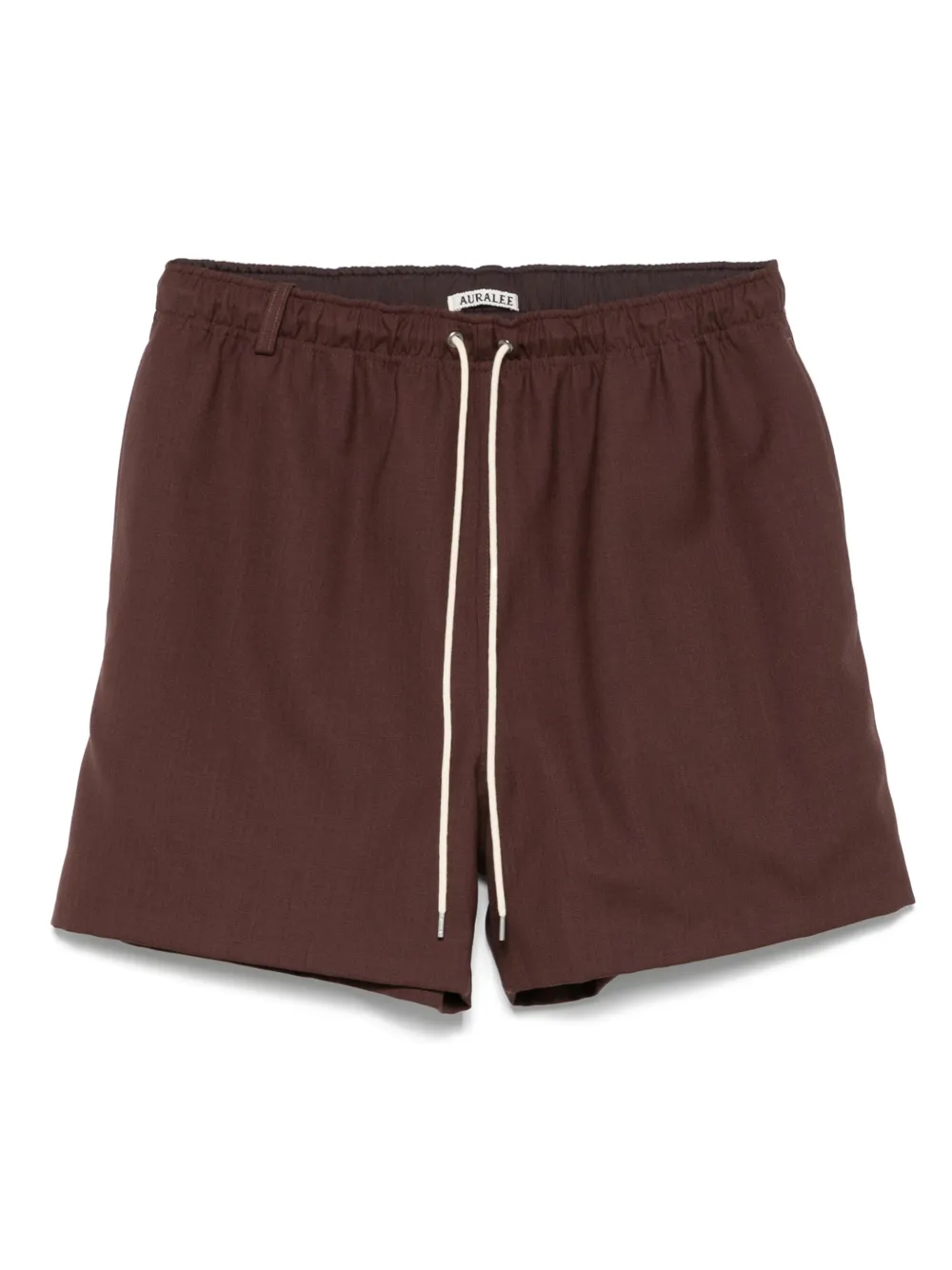 Auralee Shorts met trekkoordtaille Rood