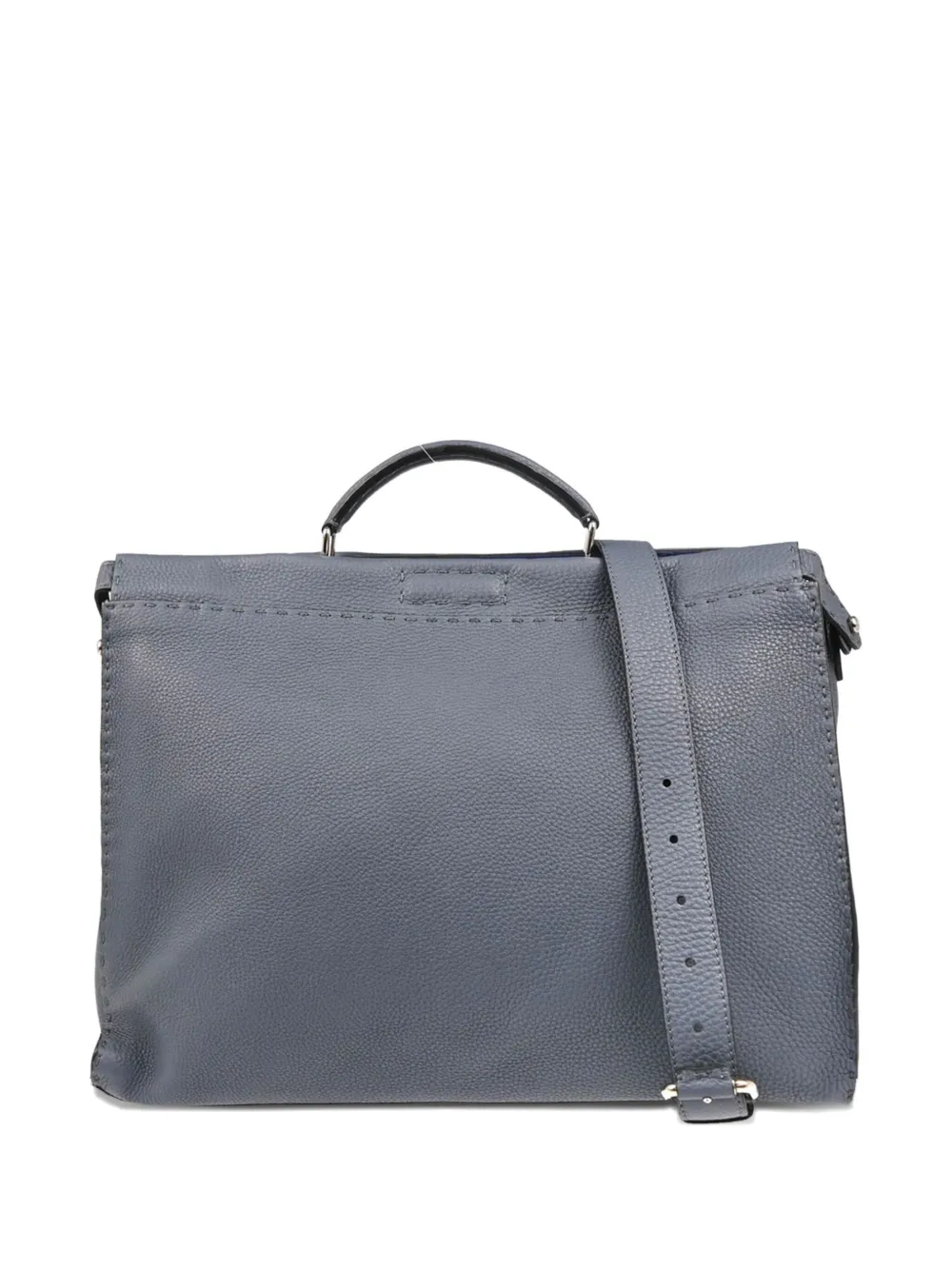 Fendi Pre-Owned textured leather document bag | Blue | Image 1