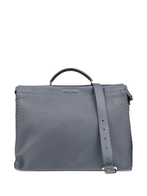 Fendi Pre-Owned textured leather document bag