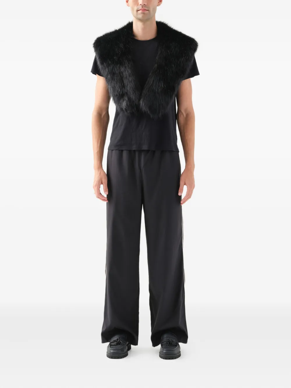 Unreal Fur faux-fur collar scarf | Black | Image 1