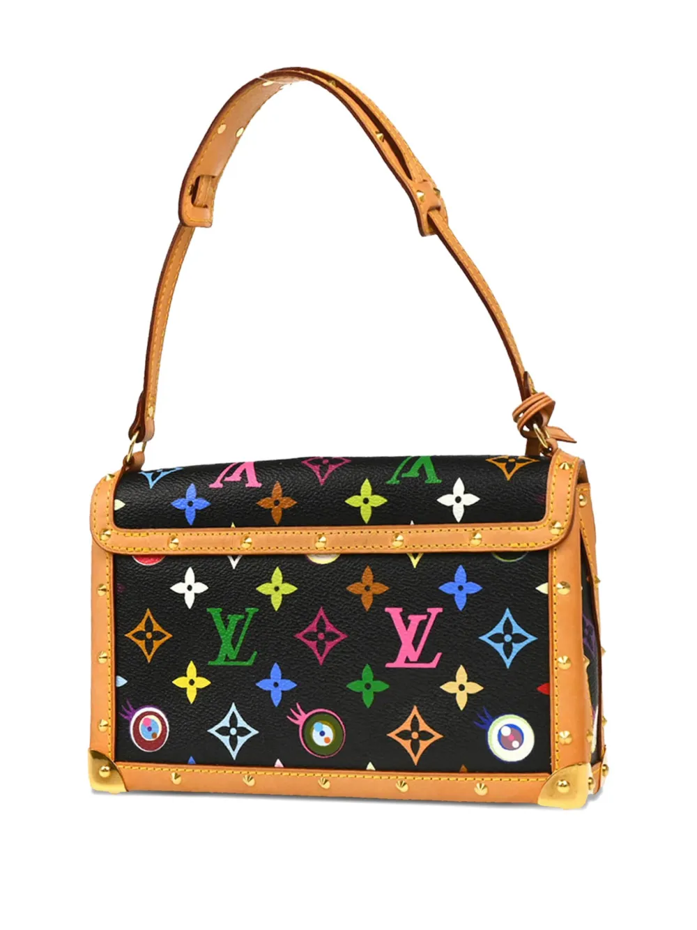 Pre-owned Louis Vuitton X Takashi Murakami 2003 Eye Miss You Shoulder Bag In Black