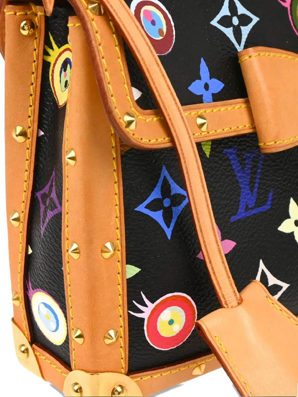 Pre-owned Louis Vuitton X Takashi Murakami 2003 Eye Miss You Shoulder Bag In Black