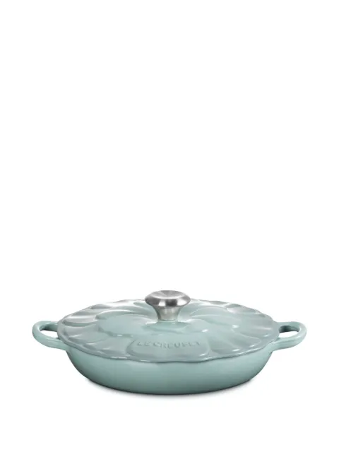 Le Creuset floral-shaped cast iron casserole (27cm)