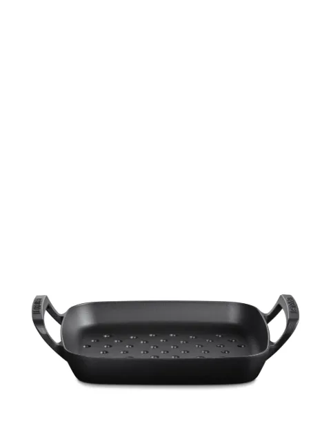 Le Creuset logo-embossed grill pan 