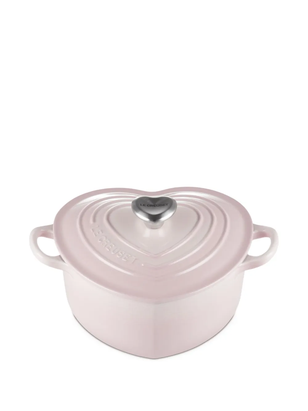 Le Creuset casserole à design cœur | rose | Image 1