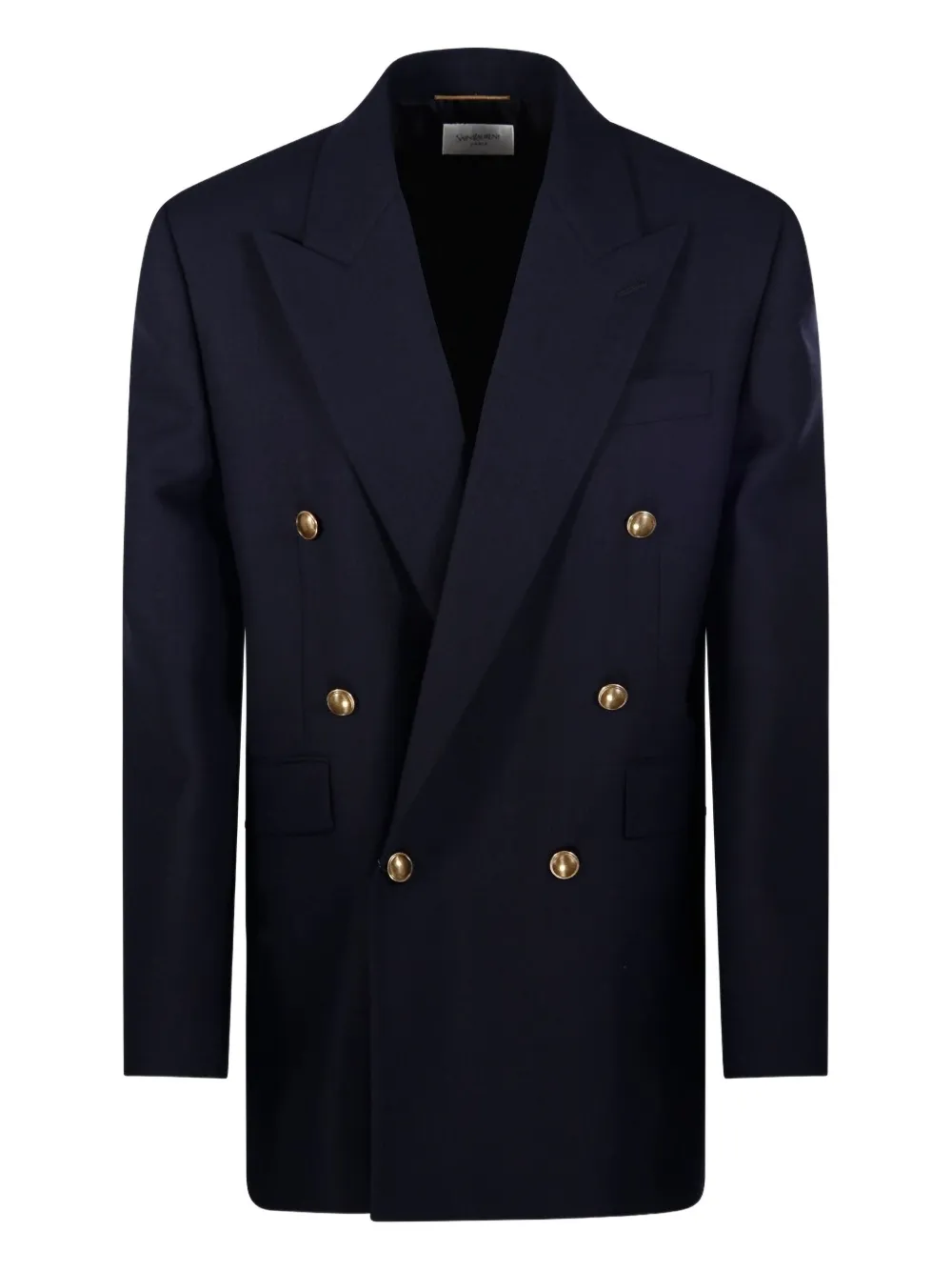 Saint Laurent blazer à design texturé | bleu | Image 1