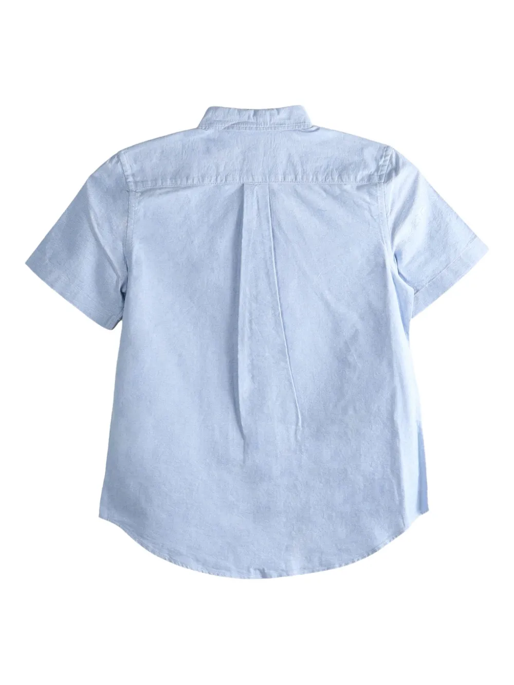 POLO RALPH LAUREN KIDS button-down short-sleeve shirt Blauw