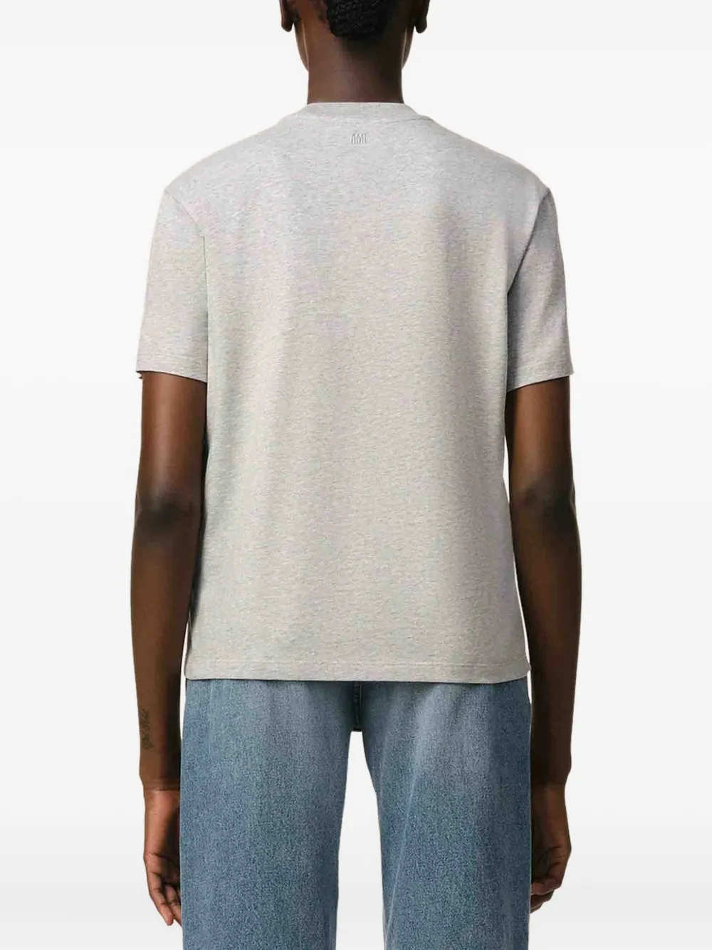 AMI Paris T-shirt met geborduurd logo Grijs