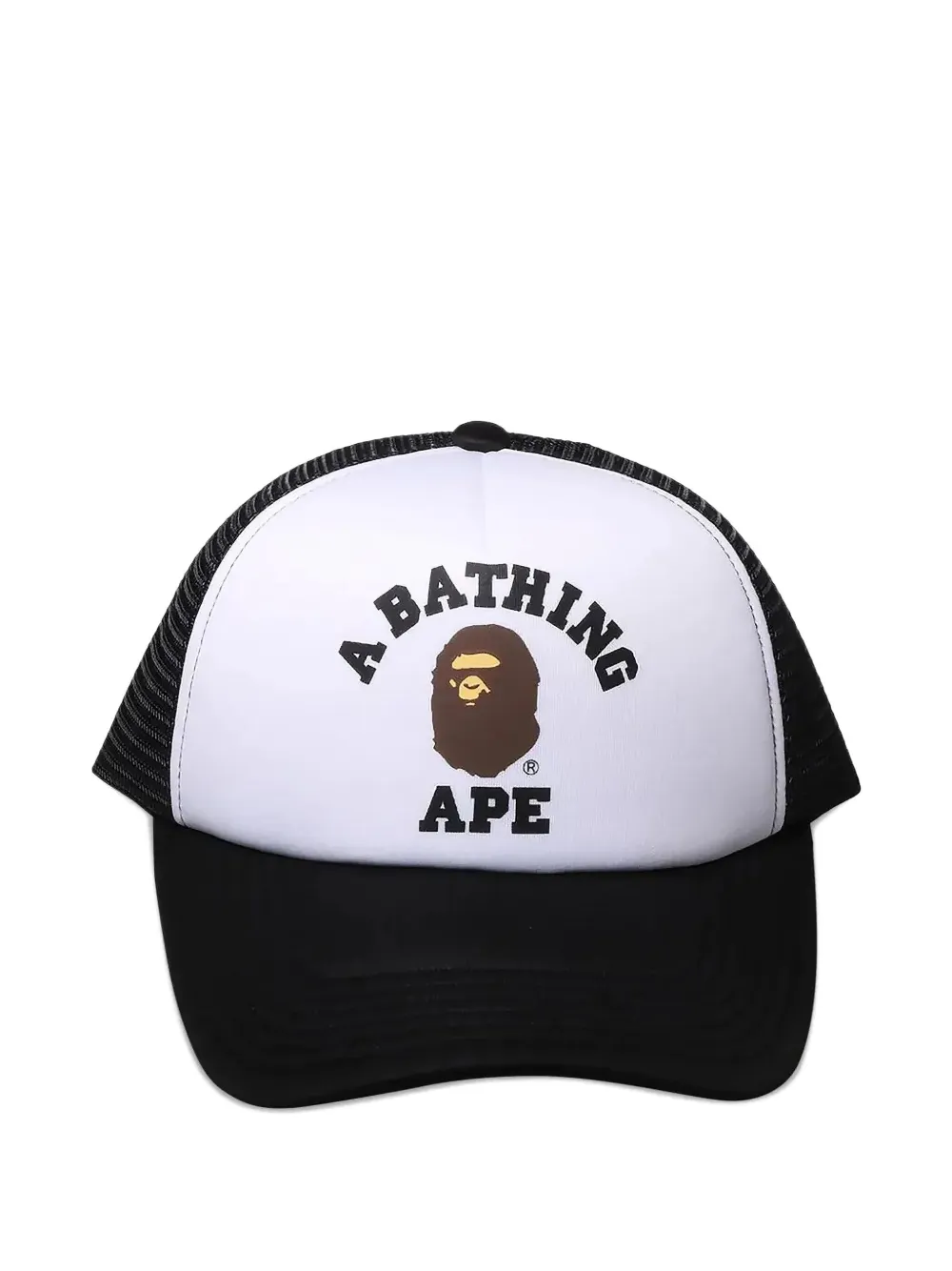 A BATHING APE College Mesh pet Zwart