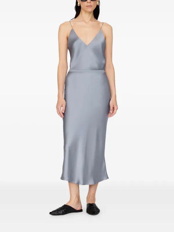 anine bing silver dress Anine Bing - Camille Dress