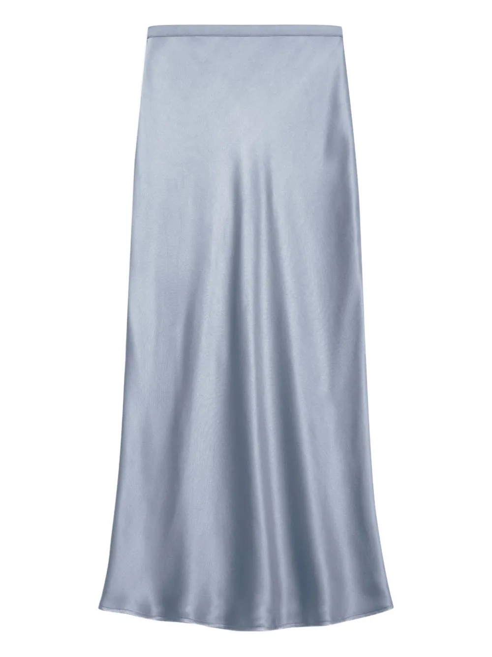 Bar bias-cut silk skirt