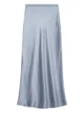 ANINE BING Bar bias-cut silk skirt - Grey