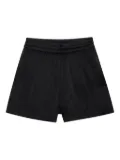 ANINE BING Kam elasticated-waist shorts - Black