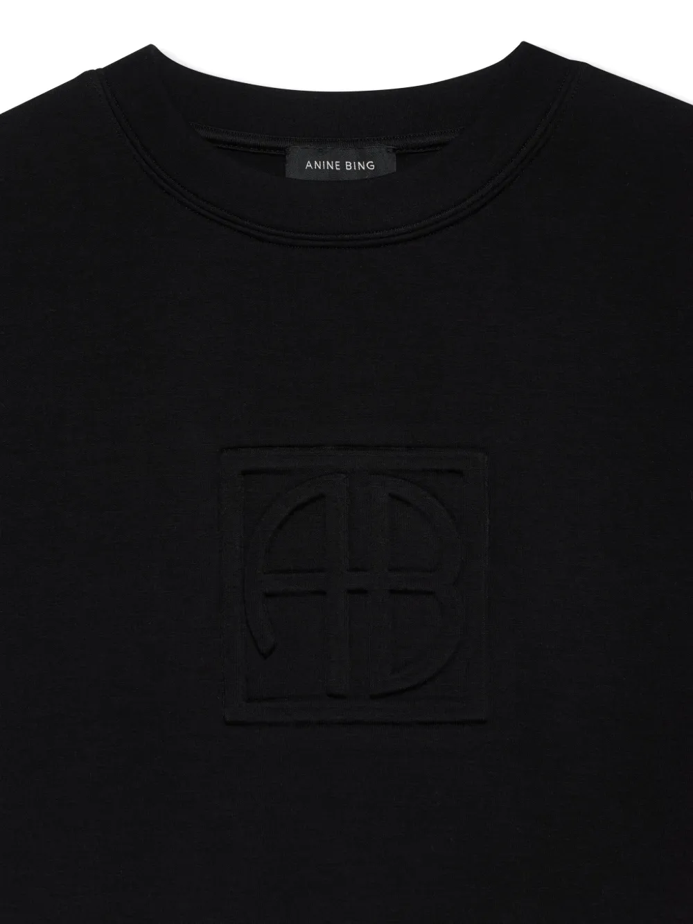 ANINE BING Alto monogram sweatshirt Zwart