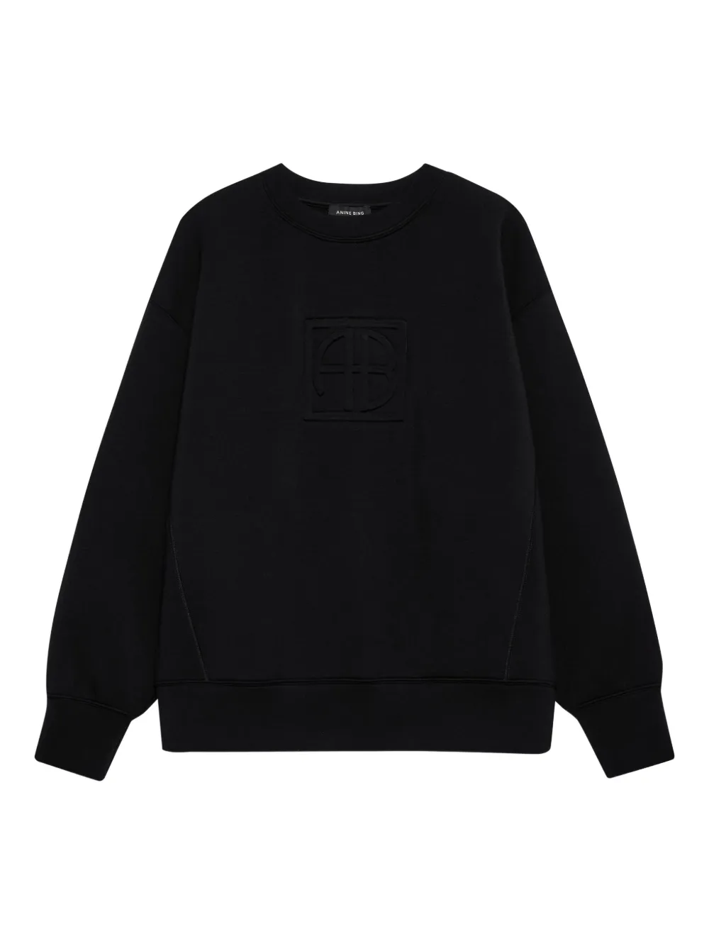 ANINE BING Alto monogram sweatshirt Zwart